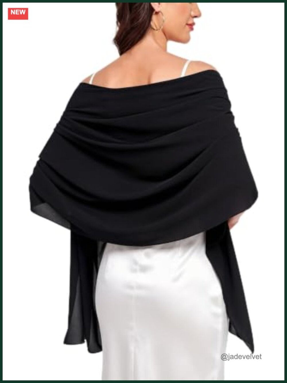 Chiffon Shawl Wrap for Evening Dresses Wedding Formal Party Cover Up
